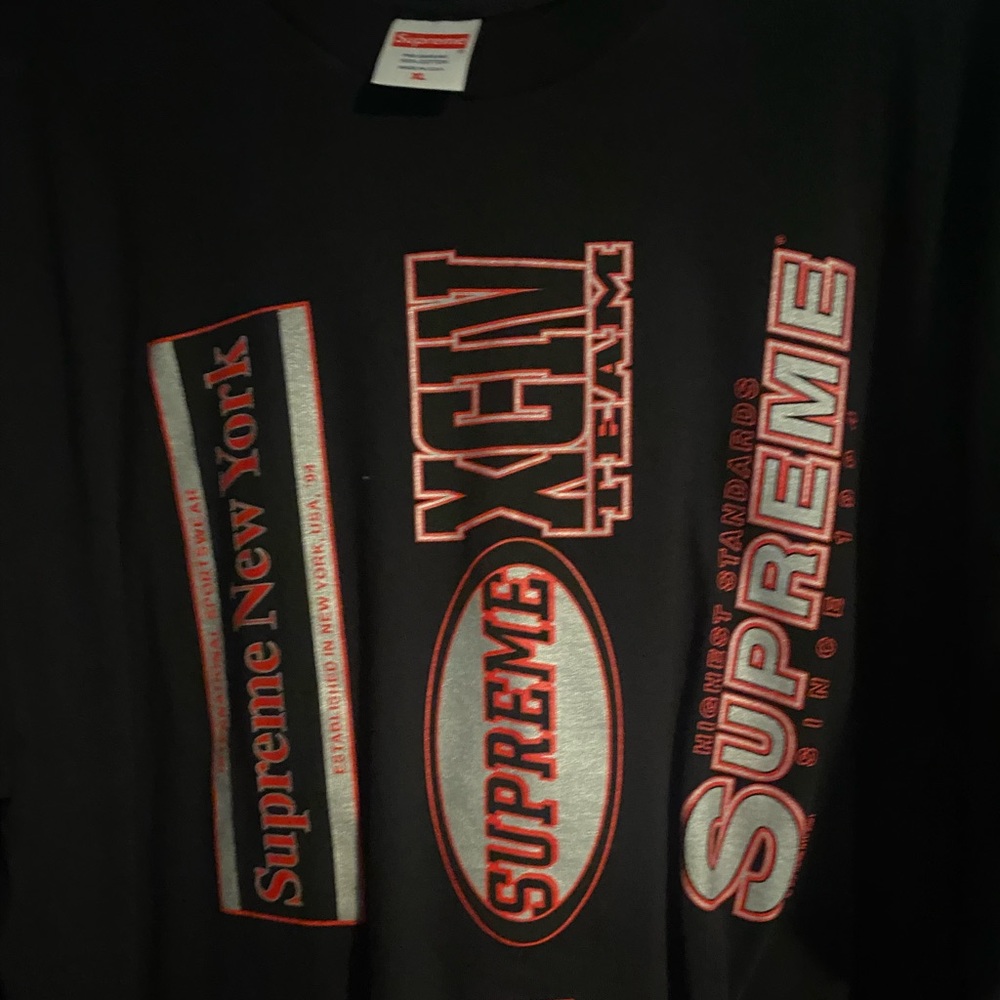 Supreme “Multiple Logos” Tee, Size XL, Worn Once